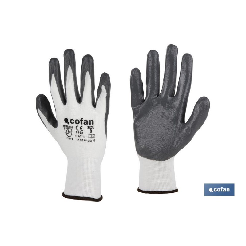 Guantes 100 % poliéster (12 u lote)