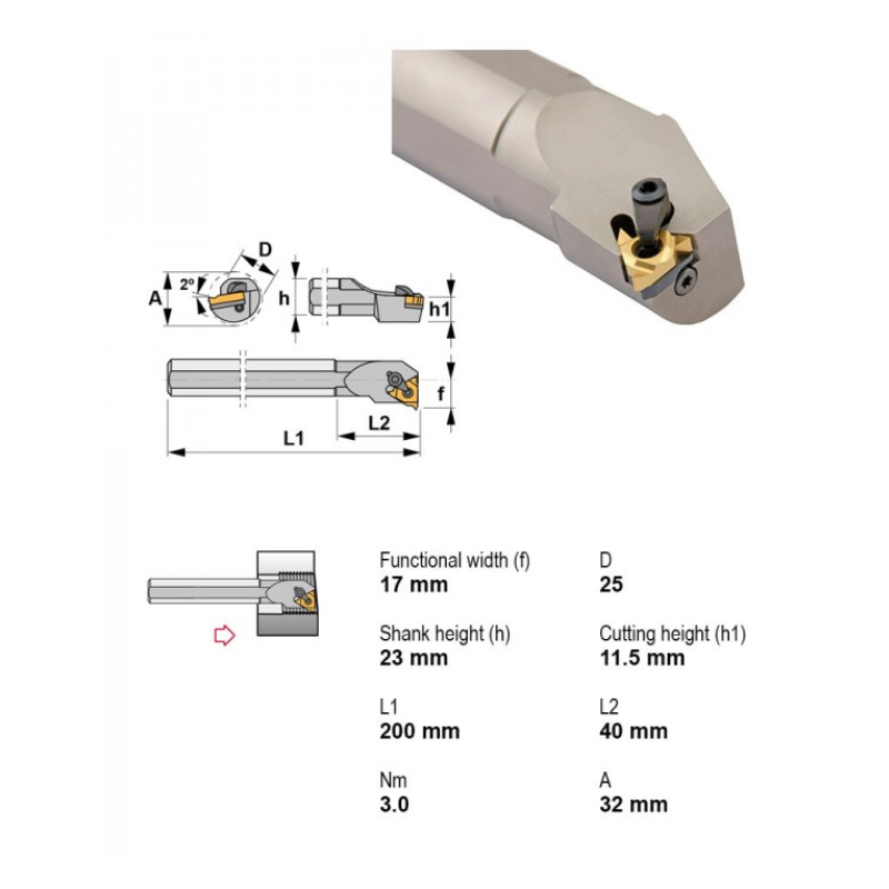 Roscado interior - S25R-CTXNL22